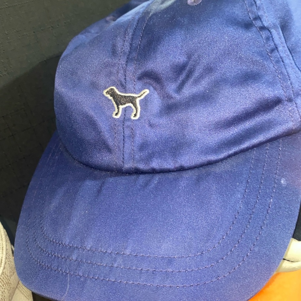 PINK silk baseball cap 💙🖤
